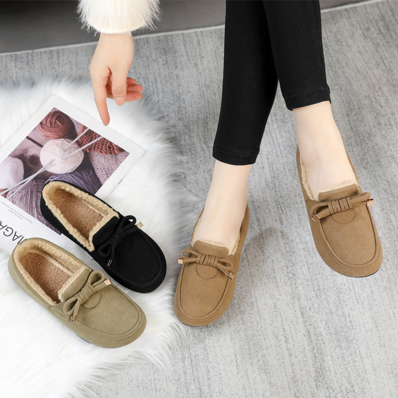 Fleece-Lined Warm Casual Flat Shoes