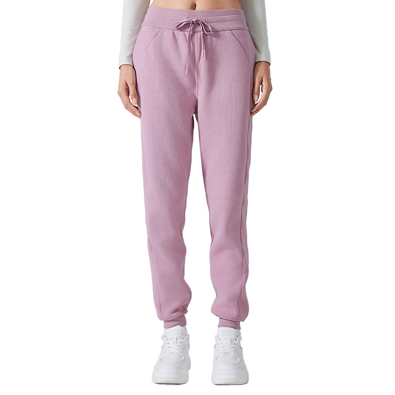 Fleece-Lined Warm All-Match Leisure Track Sweatpants