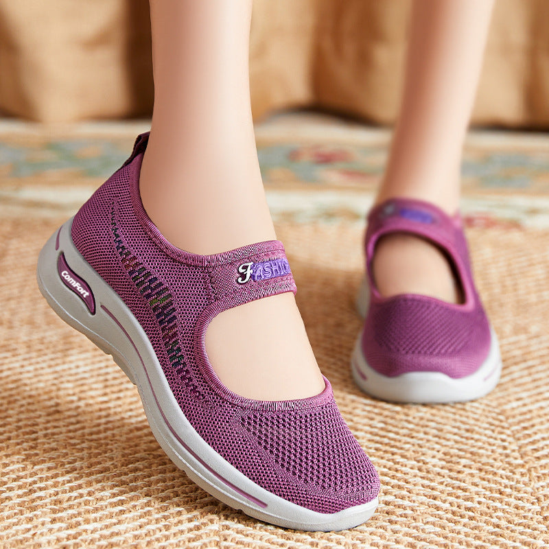 Women's Summer New Soft-Soled Old Beijing Cloth Walking Shoes