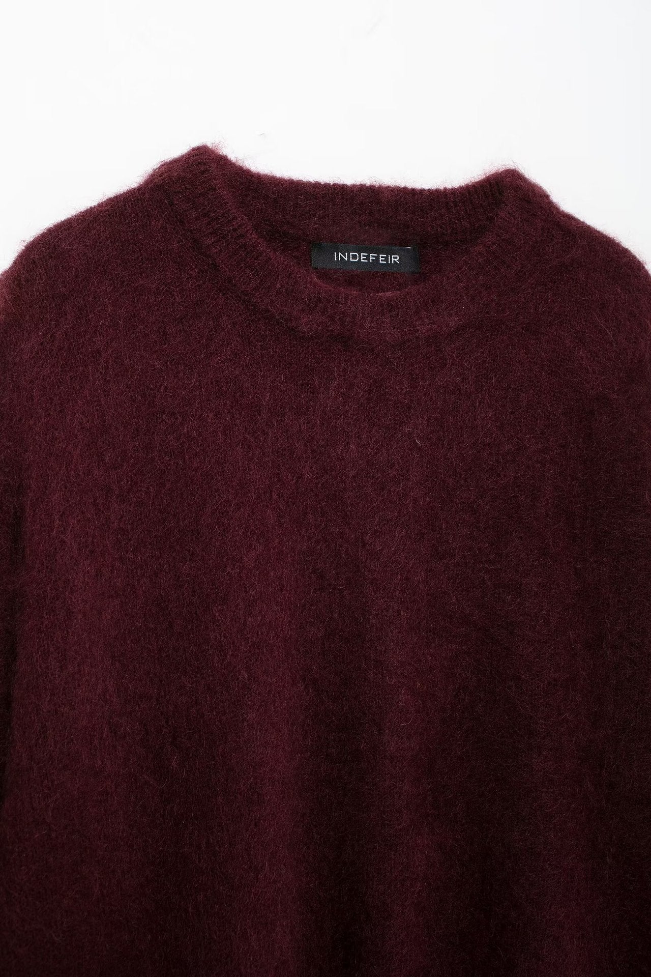 Women's Oversized Mohair Blend Pullover Sweater