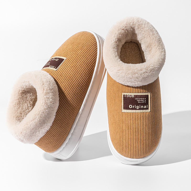 Women's Winter Cotton Slippers – Warm Postpartum Confinement Home Shoes