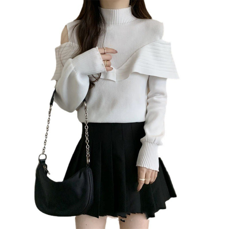 Women's Korean-Style Half-Turtleneck Bottoming Sweater