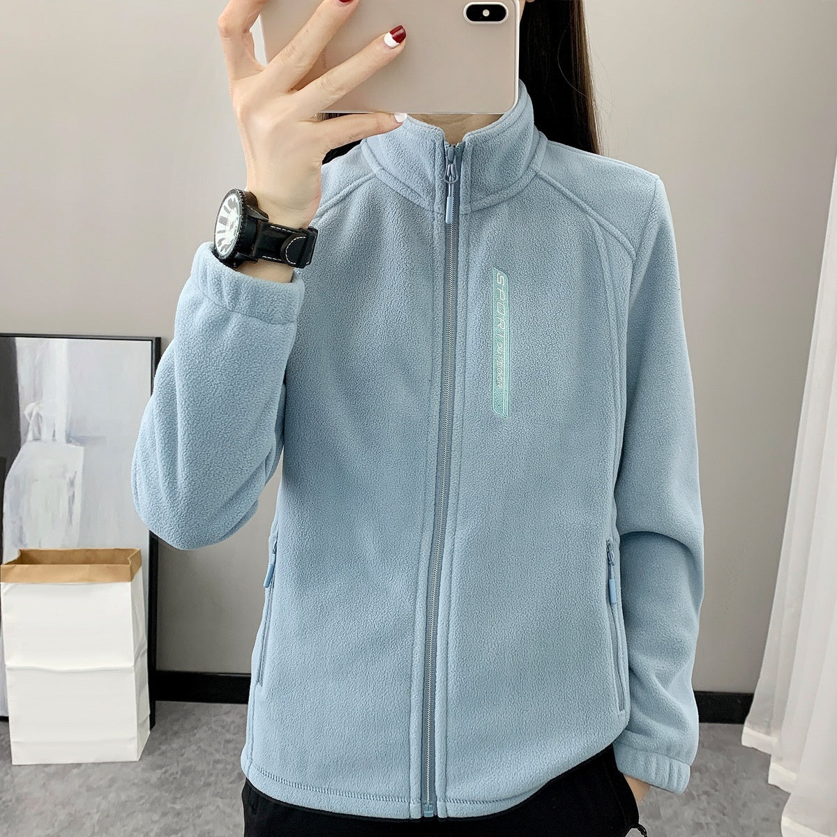 Warm Breathable Fleece Sweater Cardigan