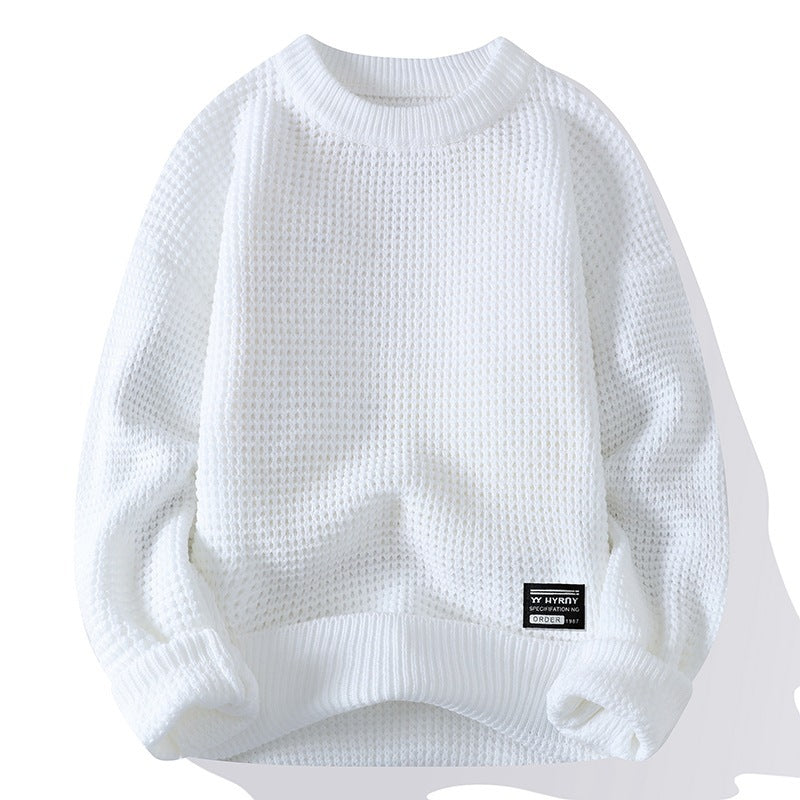 New Round Neck Thick Knit Men's Sweater – Vintage Quality Design