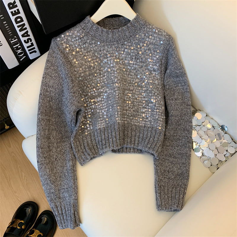 New Autumn and Winter Round Neck Knitwear Top for Women