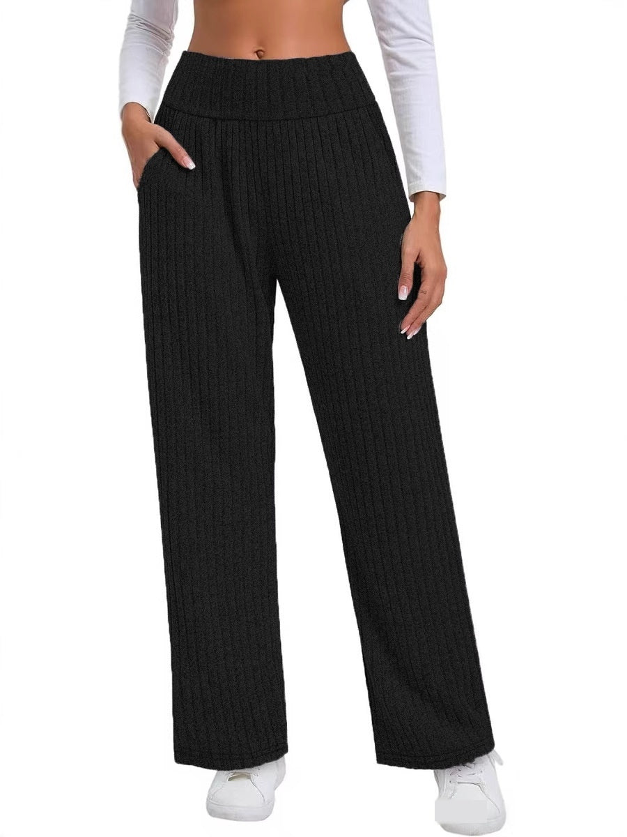 Women's Comfortable Pants Brushed Straight Fashion