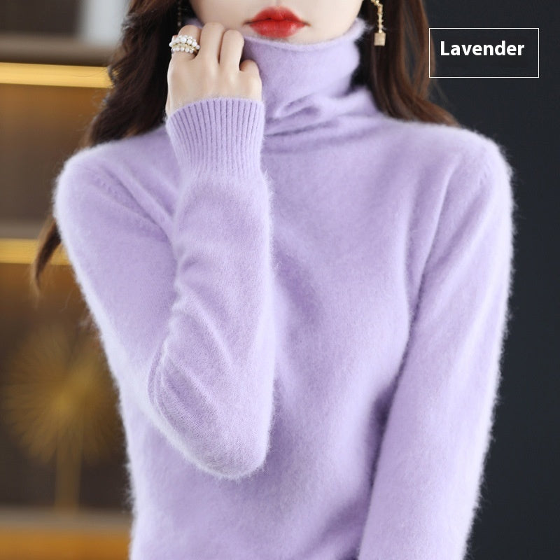 Pullover Short Mink Wool Knitted Sweater – Bottoming Shirt