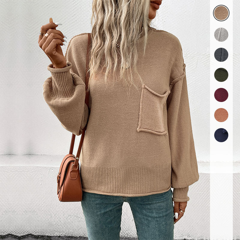 Multi-Color Fashion Long Sleeve Sweater for Women