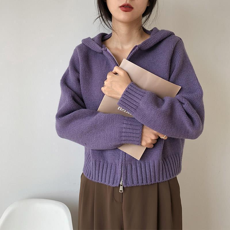 High-Quality Korean Sweater for Women, Padded Top Outerwear