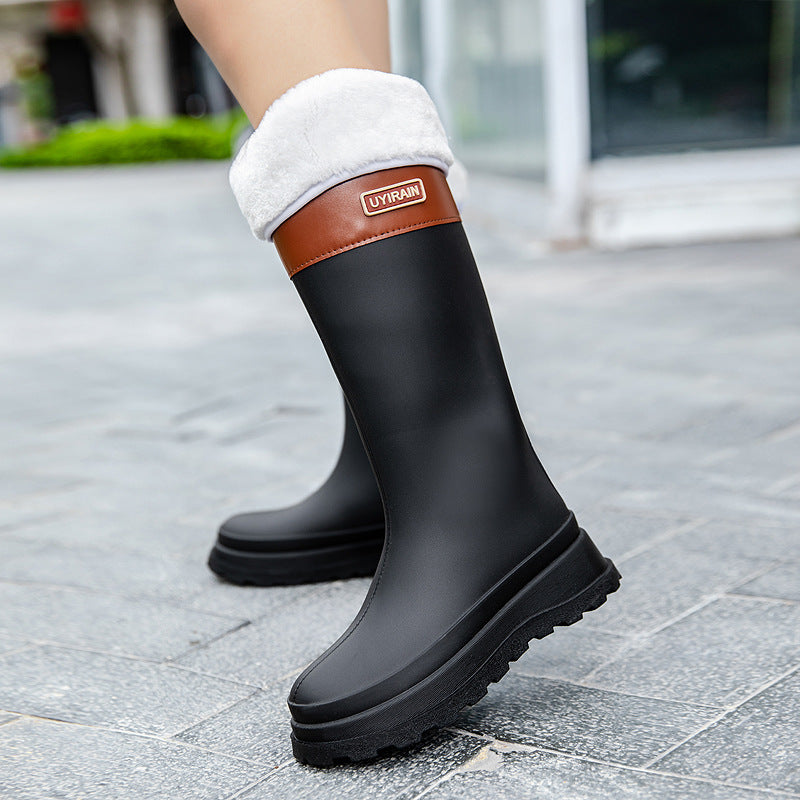 New Stylish High-Top Rain Boots – Outdoor Waterproof Design