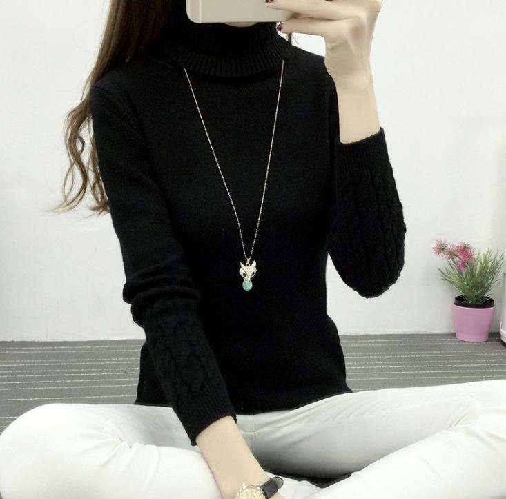 Women's Thickened Turtleneck Sweater Pullover