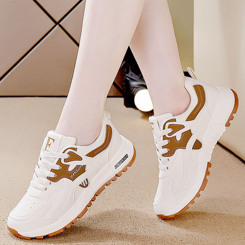 Korean Style Lightweight All-Matching Leather Casual Daddy Shoes for Women