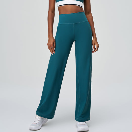 High-Waist Yoga Wide-Leg Casual Exercise Pants