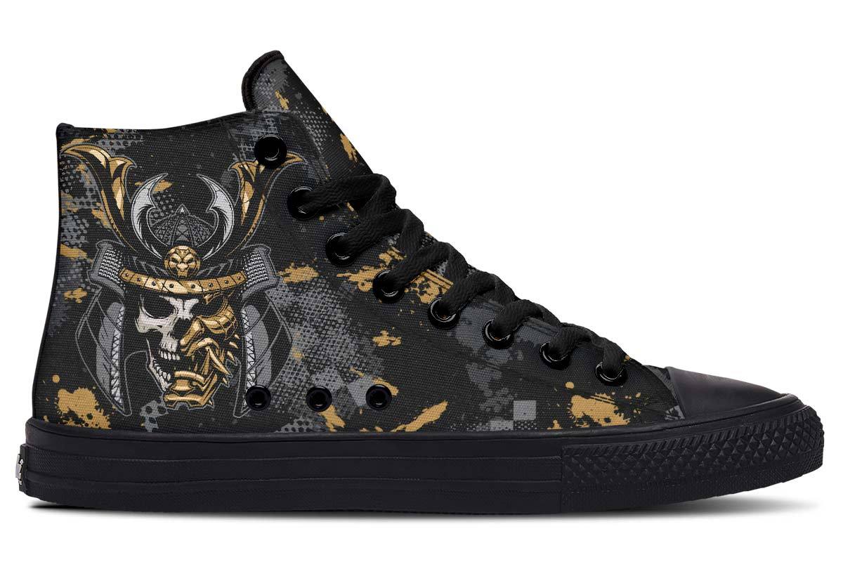 Printed High-Top Canvas Shoes for Couples – Stylish and Trendy