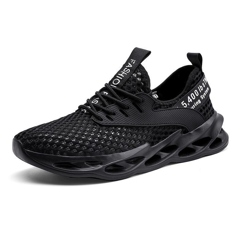 Spring And Summer Plus Size Running Men's Casual Flying Woven Shoes