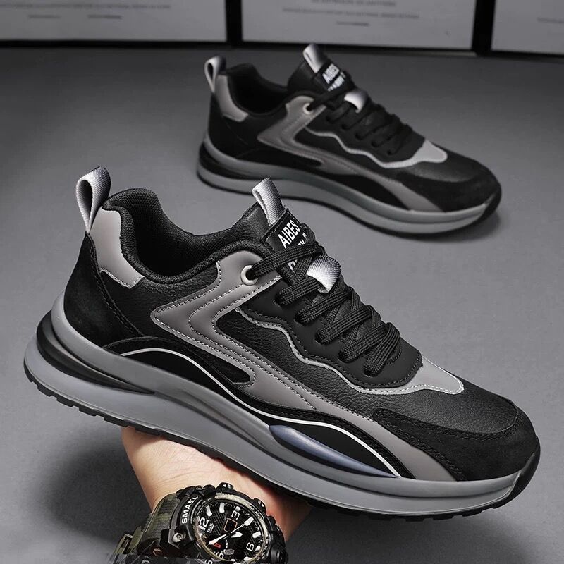 New Versatile Men's Casual Shoes with Height-Boosting Design