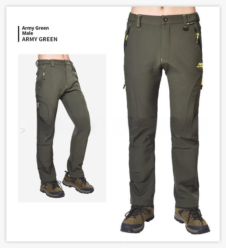 Women's Warm Waterproof Loose-Fit Hiking Pants