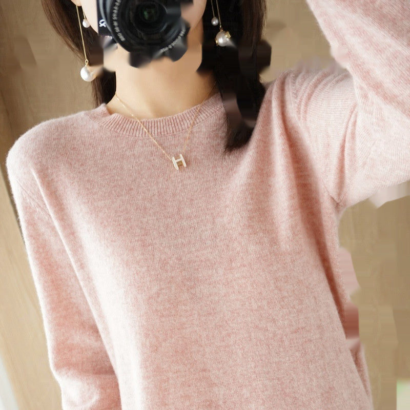 Women's Round Neck Pullover Sweater