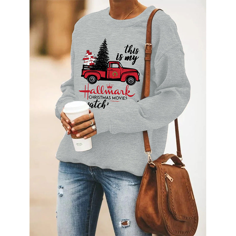 Women's Christmas Round Neck Long Sleeve Sweater