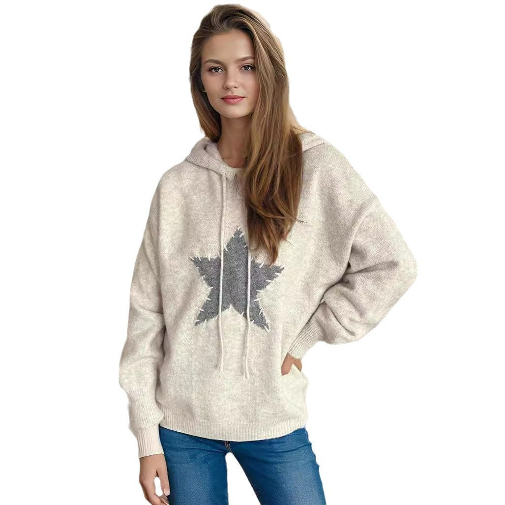 Handmade Embroidered Hooded Sweater for Women