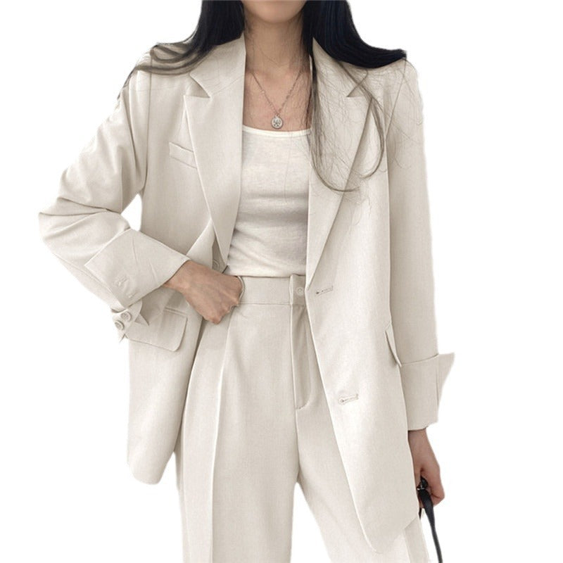 Women's Fashionable Korean-Style Casual Trouser Suit