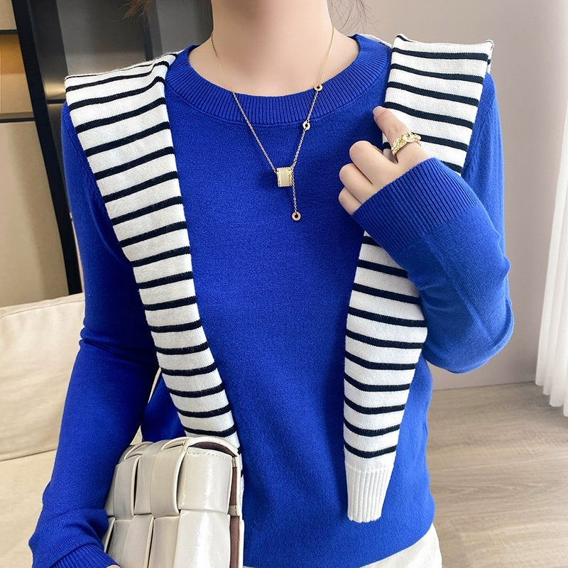 Women's Round Neck Pullover Sweater