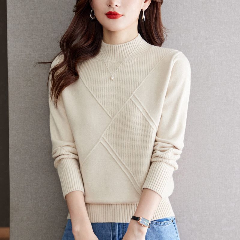 Women's Loose Half-Turtleneck Sweater - New Autumn & Winter Style