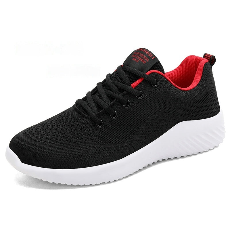 Spring And Summer Plus Size Running Men's Casual Flying Woven Shoes