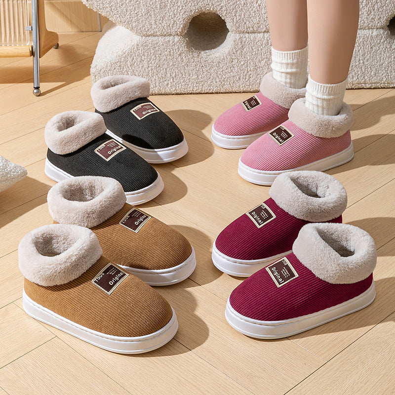 Women's Winter Cotton Slippers – Warm Postpartum Confinement Home Shoes