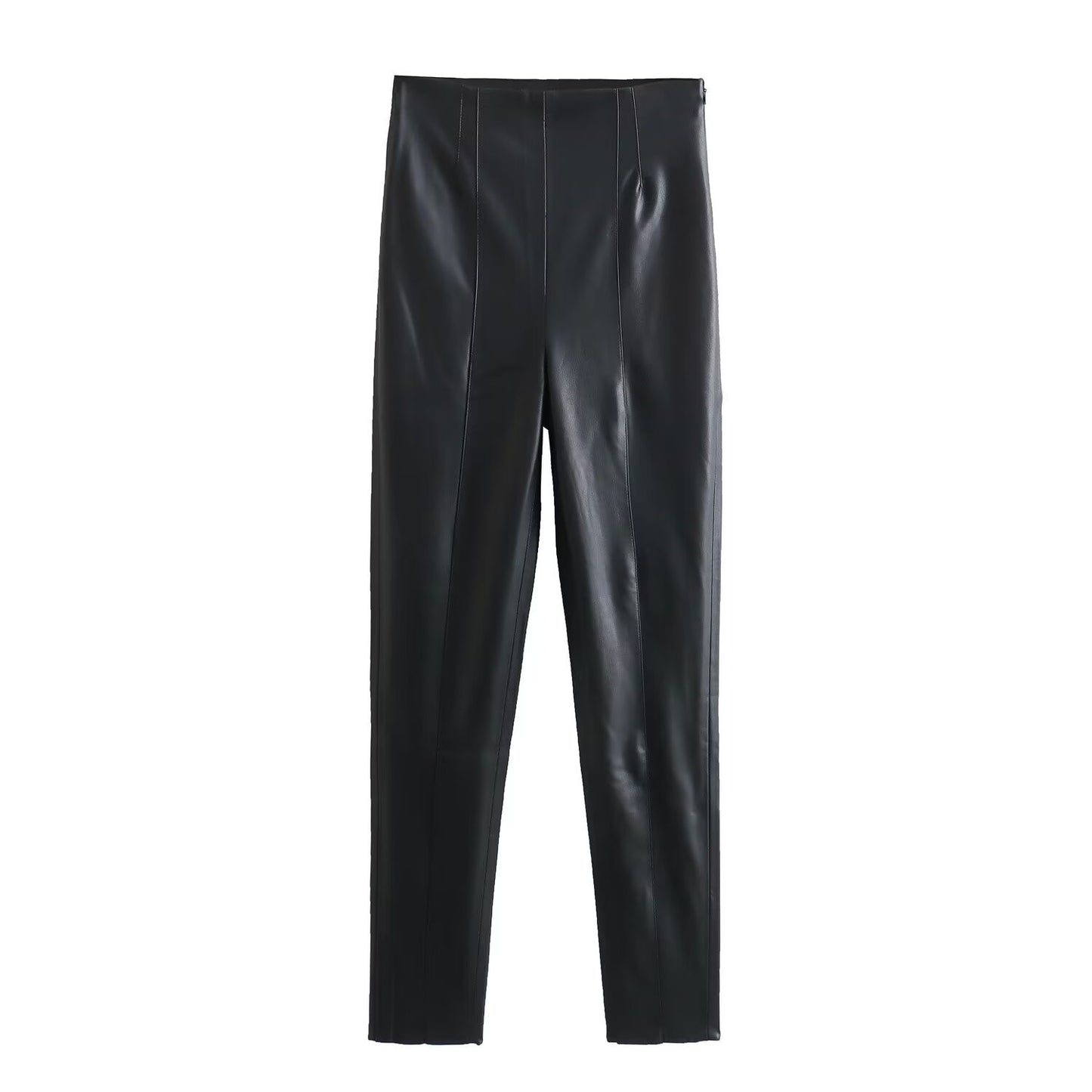 Women's High-Waist Slimming Skinny Leather Pants